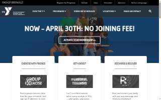 YMCA of Greenville Association Services website