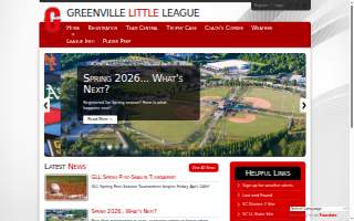 Greenville Little League website