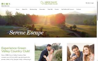 Green Valley Country Club website