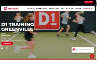 D1 Training Greenville website