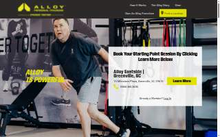 Alloy Personal Training Greenville Eastside website