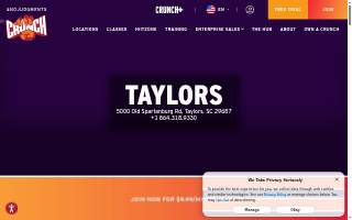 Crunch Fitness - Taylors website