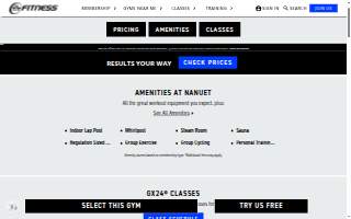 24 Hour Fitness of Nanuet website