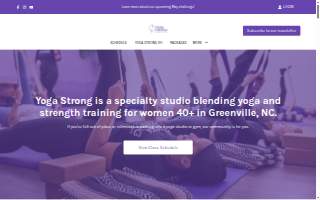 Yoga Strong Studio website