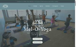 Mel-O-Yoga website