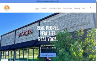Surya Yoga Studio website