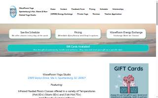 Wave Room Yoga website