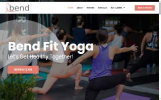 Bend Fit Yoga website