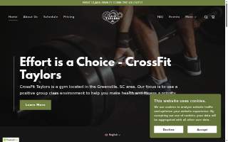 CrossFit Taylors website