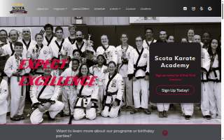 Scota Karate Academy website