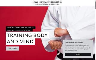 Hall’s Martial Arts Connection website