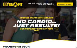 UltraFit Personal Training Studio website