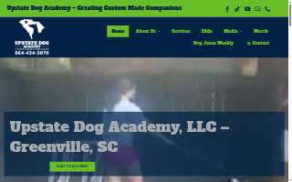 Upstate Dog Academy website