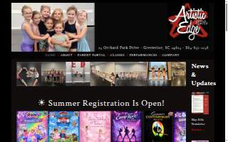 Artistic Edge Dance Center of Greenville website