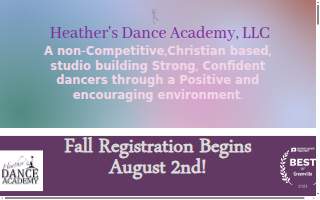 Heather's Dance Academy website