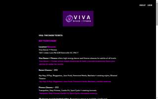 Viva Dance + Fitness website