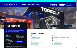 Topgolf Greenville website