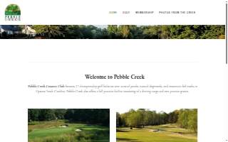 Pebble Creek Golf Course website