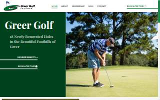 Greer Golf website