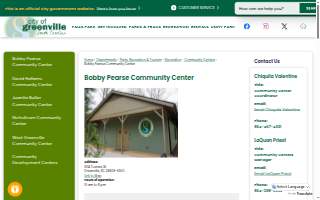 Bobby Pearse Community Center website