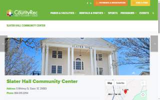 Slater Hall Community Center website
