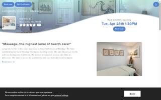 Longevity Center - Massage website