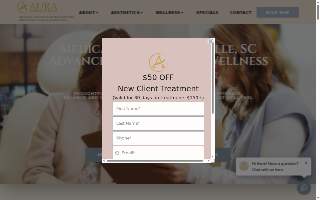 Aura Aesthetics & Wellness website