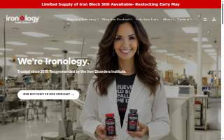Ironology Health Solutions website