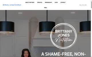 Brittany Jones Nutrition website