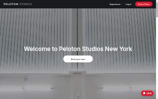 Peloton Studios New York website