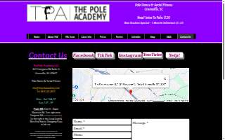 The Pole Academy website