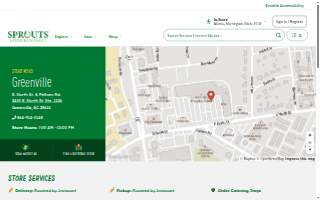 Sprouts Farmers Market of Greenville website