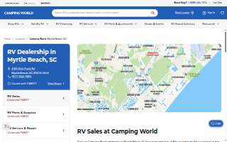 Camping World RV Sales of Myrtle Beach website
