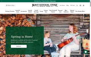 Mast General Store Greenville website