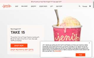 Jeni's Splendid Ice Creams of Greenville website