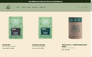 Due South Coffee Roasters website