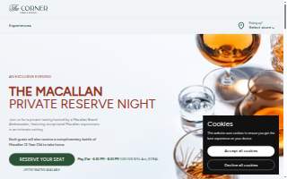 The Corner Wine and Spirits website