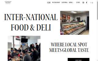 International Food and Deli website