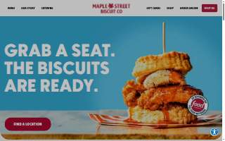 Maple Street Biscuit Company of Simpsonville website