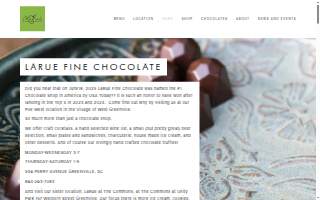 LaRue Fine Chocolate website