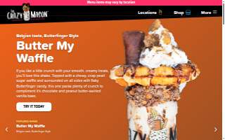 The Crazy Mason Milkshake Bar Greenville SC website