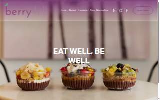 Berry Hill - Açaí Bowls and Smoothies website