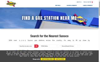 Sunoco Gas Station website