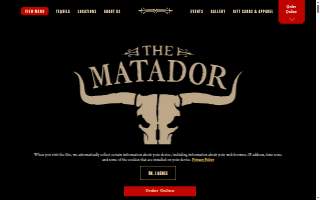Matador Greenville website