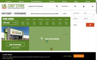 US Foods CHEF'STORE of Spartanburg website