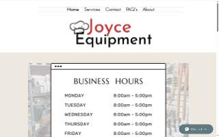 Joyce Food Equipment Co website
