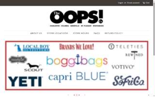 The OOPS! Co. of Mt Pleasant website