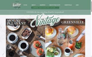 Vintage Coffee Cafe - Greenville website
