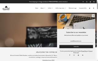 Unlocked Coffee Roasters website