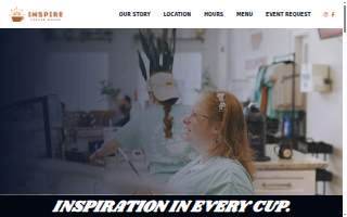 Inspire Coffee House website